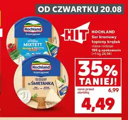 Kaufland Ser kremowy topiony krążek Mixtett Hochland oferta