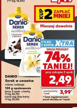 Kaufland Serek w saszetce Danio oferta