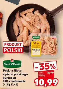 Kaufland Paski z fileta z piersi polskiego kurczaka Stoisko Mięsne oferta