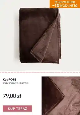 Koc Rote gruby brązowy