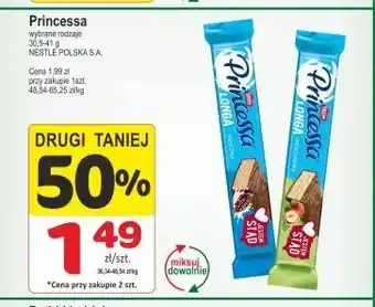 Wafel Princessa Longa Mleczna