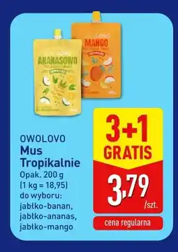 ALDI Mus Owolovo Tropikalnie jabłko-ananas oferta
