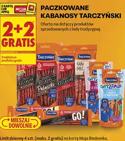 Biedronka Paczkowane kabanosy Tarczyński oferta
