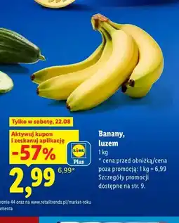 Lidl Banany luzem oferta