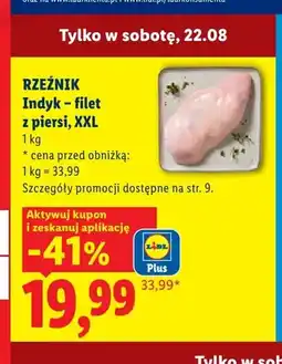 Lidl Indyk filet z piersi XXL Rzeźnik oferta