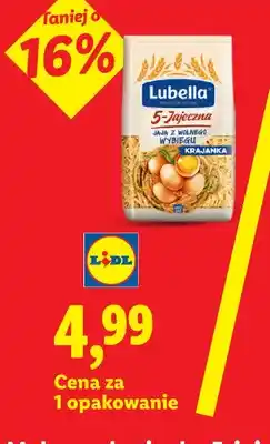 Lidl Makaron 5-Jajeczna Krajanka Lubella oferta