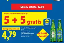 Lidl Piwo bezalkoholowe Heineken oferta