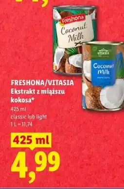 Lidl Ekstrakt z miąższu kokosa light Freshona oferta