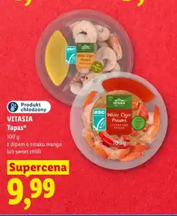 Lidl Tapas krewetki z dipem o smaku sweet chilli Vitasia oferta
