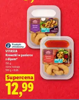 Lidl Krewetki w panierce z dipem sweet chilli Vitasia oferta