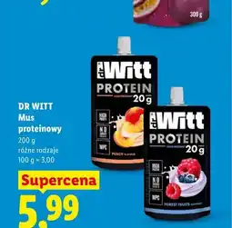 Lidl Mus proteinowy Dr Witt owoce leśne oferta