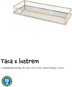 Tedi Taca z lustrem z metalową ramką, ok. 26 x 10 x 3 cm oferta