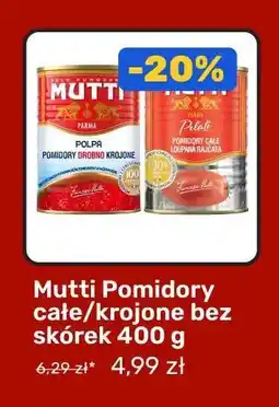 Biedronka Mutti Pomidory całe/krojone bez skórek 400 g oferta
