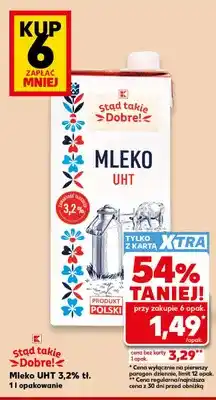 Kaufland Mleko UHT Stąd takie Dobre! 3,2% oferta