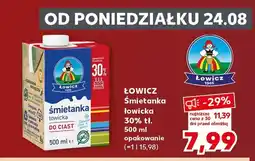 Kaufland Śmietanka łowicka Łowicz 30% oferta