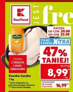 Kaufland Kaczka Pekin tuszka Stoisko Mięsne oferta
