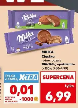 Kaufland Ciastka Milka Choco Wafer Hazelnut oferta