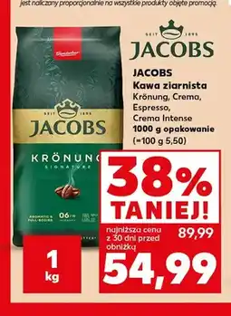Kaufland Kawa ziarnista Jacobs Crema oferta