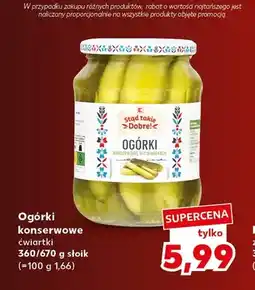 Kaufland Ogórki konserwowe ćwiartki Stąd takie Dobre! oferta