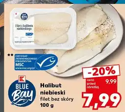 Kaufland Halibut niebieski filet bez skóry Blue Bay oferta
