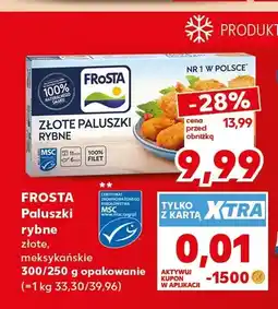 Kaufland Paluszki rybne złote Frosta oferta