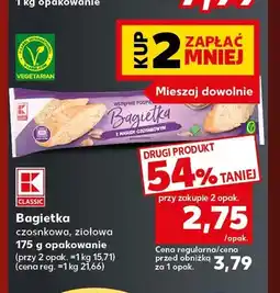 Kaufland Bagietka czosnkowa K-Classic oferta