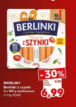 Kaufland Berlinki z szynki Morliny 2-pak oferta