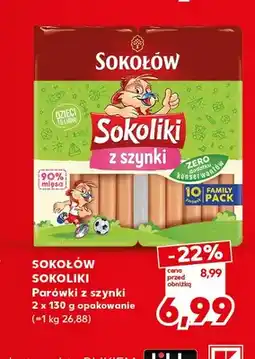 Kaufland Sokoliki Parówki z szynki Sokołów 2-pak oferta
