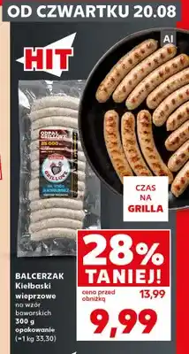 Kaufland Kiełbaski wieprzowe na wzór bawarskich Balcerzak oferta