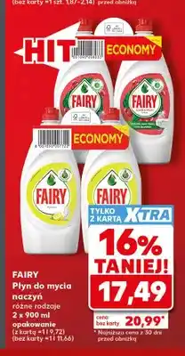 Kaufland Płyn do mycia naczyń Fairy Sensitive 2-pak oferta
