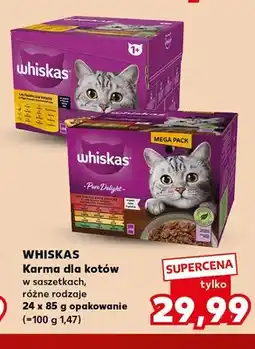 Kaufland Karma dla kotów Whiskas Pure Delight 24-pak oferta