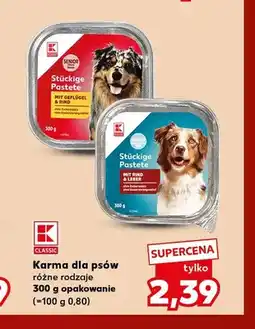 Kaufland Karma dla psów K-Classic Stückige Pastete z drobiem i wołowiną oferta