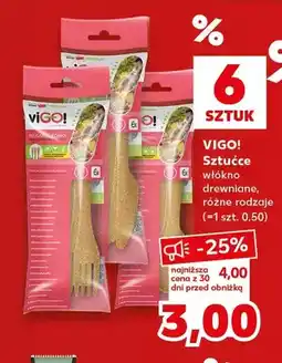 Kaufland Sztućce z włókna drewnianego VIGO! oferta