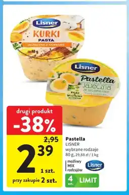 Intermarche Pasta jajeczna ze szczypiorkiem Pastella Lisner oferta