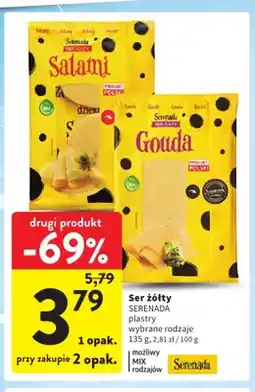 Intermarche Ser żółty Gouda plastry Serenada oferta