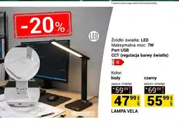 Merkury Market Lampa biurkowa LED Vela biała oferta