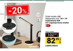 Merkury Market Lampa biurkowa LED Draco 7W + 1W oferta