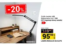 Merkury Market Lampa biurkowa LED Regulus na klips oferta