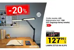 Merkury Market Lampa Cetus na klips LED 15W oferta