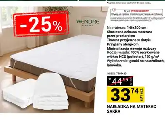 Nakładka na materac Sakra Wendre