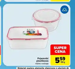 Carrefour Pojemniki plastikowe oferta