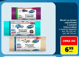 Carrefour Worki na śmieci z uszami Stella Pack 24-pak o zapachu lawendy 35 l oferta