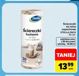 Carrefour Ściereczki kuchenne na rolce Stella Pack 30-pak o zapachu vanilla latte oferta