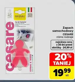 Carrefour Zapach samochodowy Mr & Mrs Fragrance Cesare oferta