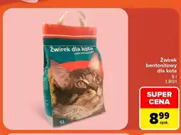Carrefour Żwirek bentonitowy dla kota oferta