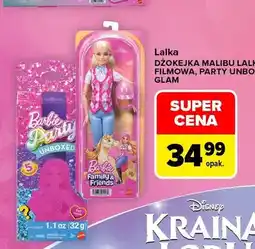 Carrefour Lalka Barbie Party Unboxed Glam oferta