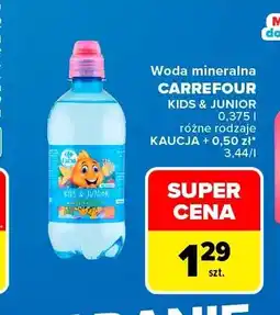 Carrefour Woda mineralna niegazowana Carrefour Kids & Junior oferta