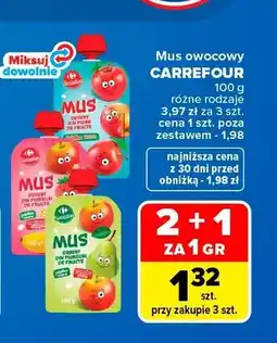 Carrefour Mus owocowy truskawka Carrefour oferta