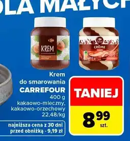 Carrefour Krem do smarowania kakaowo-mleczny Carrefour oferta