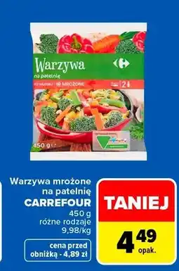 Carrefour Warzywa mrożone na patelnię Carrefour oferta